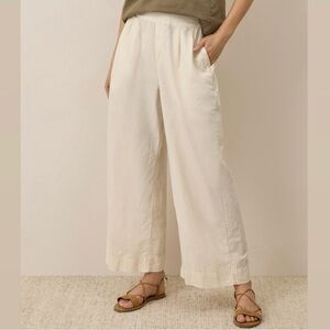 Cream Wide-Leg Jumpsuit with Relaxed Fit